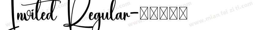 Invited Regular字体转换